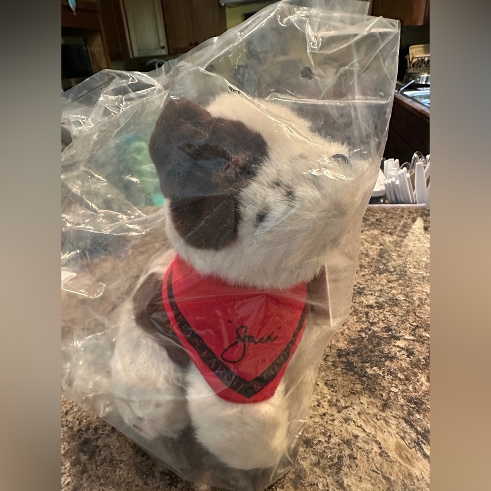 Wells Fargo plush Jack Dog with Red Bandana - Picture 2 of 5